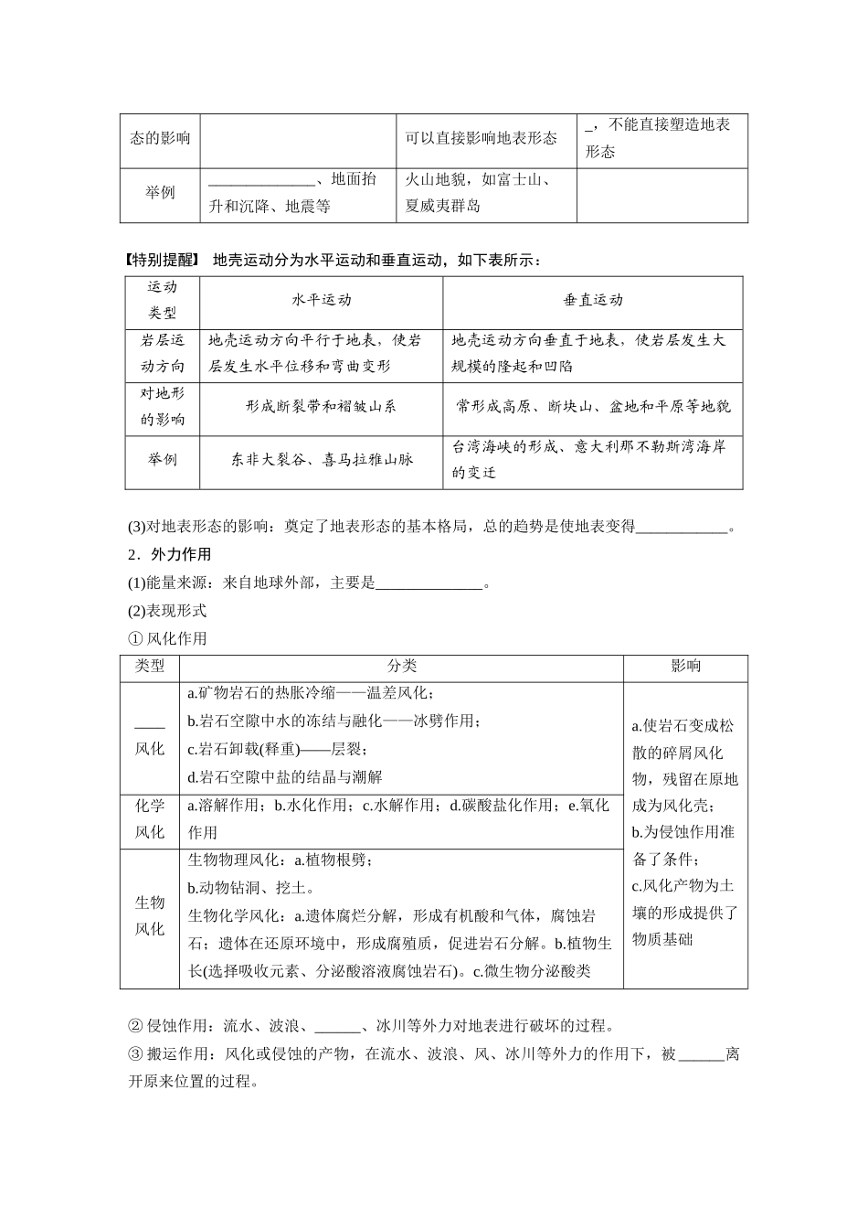 第一部分　第五章　第1讲　课时25　塑造地表形态的力量.docx_第2页