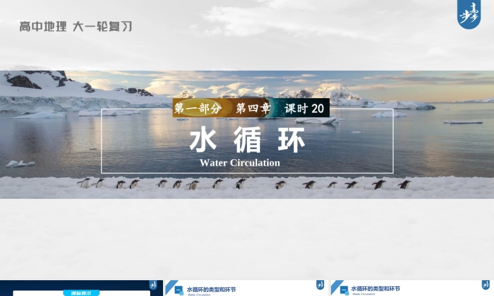 2024年高考地理一轮复习（新人教版） 第1部分第4章课时20　水循环.pptx