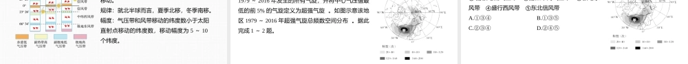 2024年高考地理一轮复习（新人教版） 第1部分第3章 第3讲 课时16　气压带和风带的形成.pptx