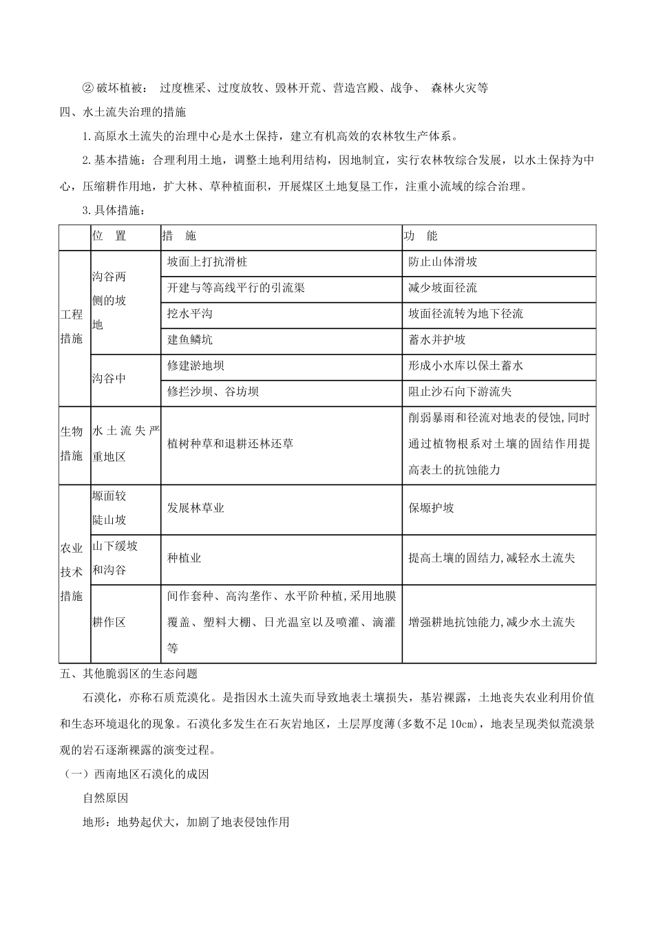 新教材人教版高中地理选择性必修2 第二章 资源 环境与区域发展 知识梳理.docx_第2页