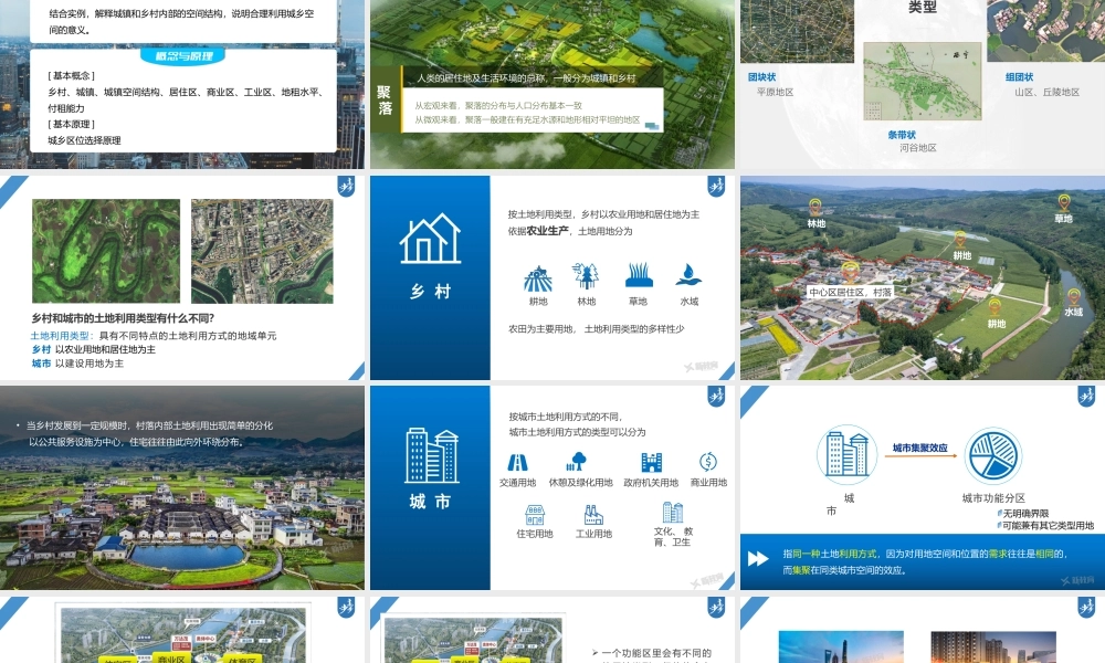 2024年高考地理一轮复习（新人教版） 第2部分　第2章　课时45　乡村和城镇空间结构.pptx