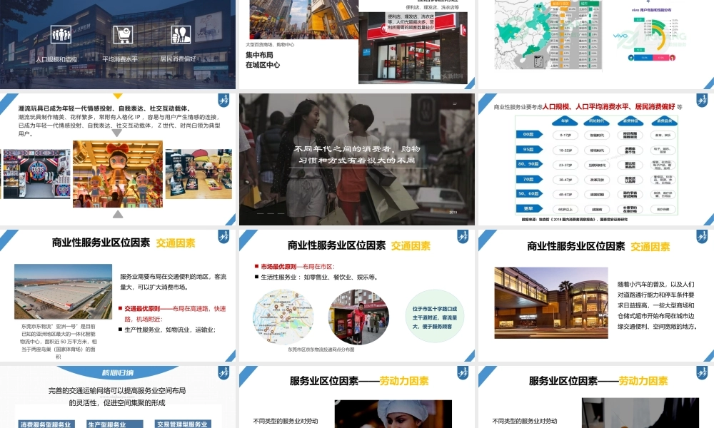 2024年高考地理一轮复习（新人教版） 第2部分　第3章　第3讲　课时52　服务业区位因素.pptx