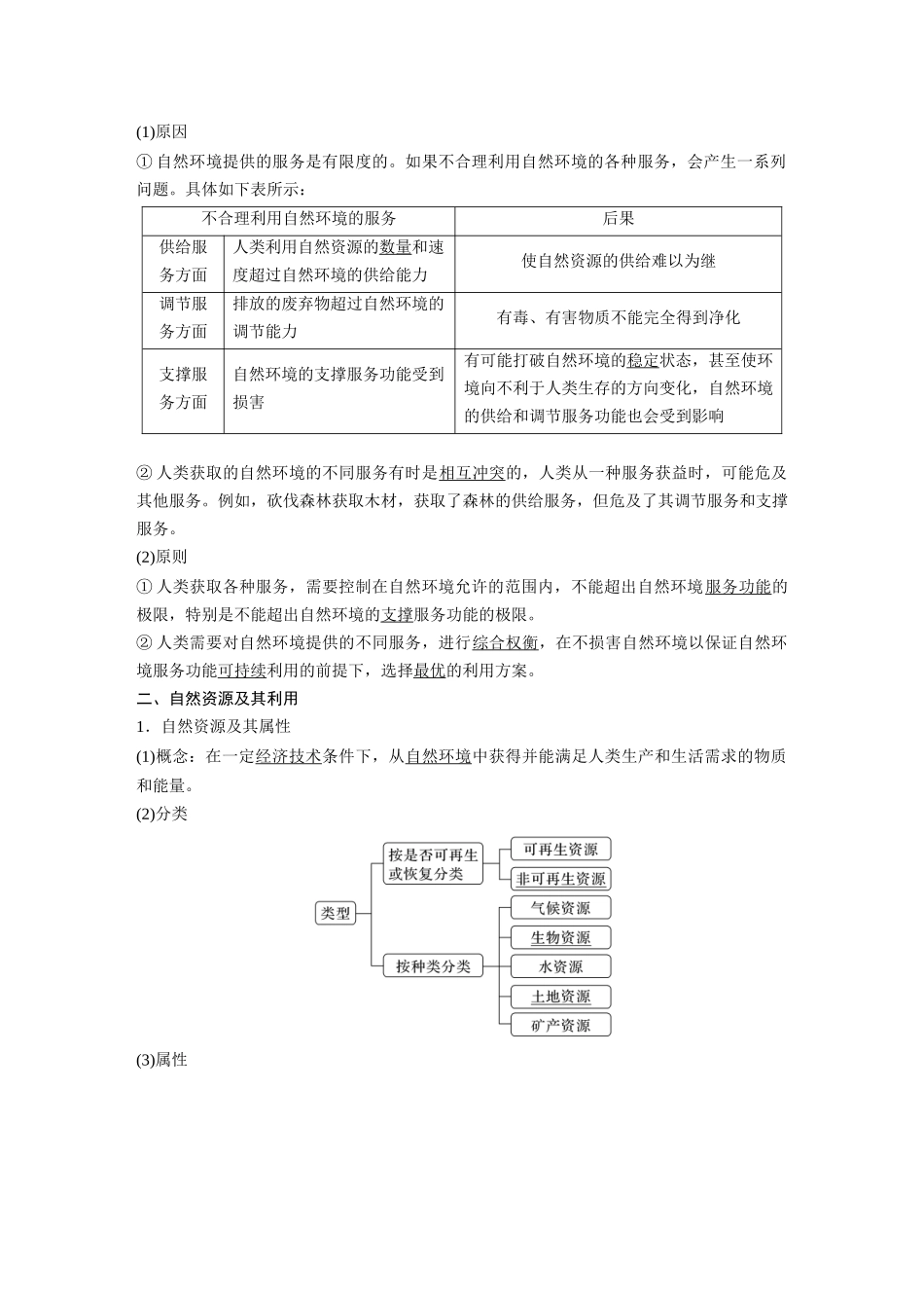 2024年高考地理一轮复习（新人教版） 第4部分　第1章　课时69　自然环境与人类社会.docx_第2页