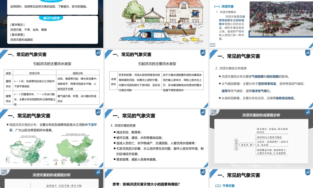 2024年高考地理一轮复习（新人教版） 第1部分第7章 课时40气象灾害.pptx