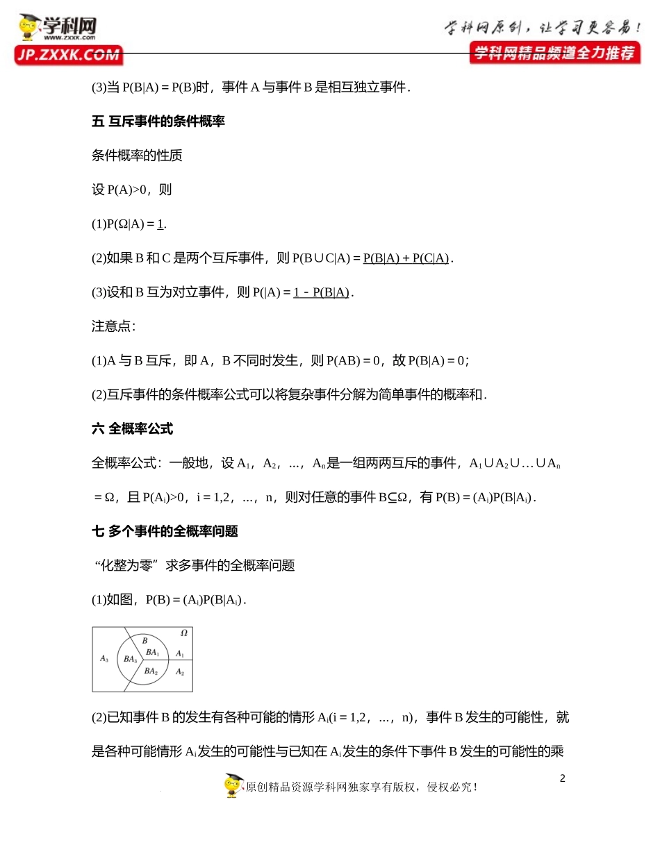 [31990403]第7章概率初步（续）（知识清单）-2021-2022学年高二数学考试满分全攻略（沪教版2020选修第二册）.docx_第2页