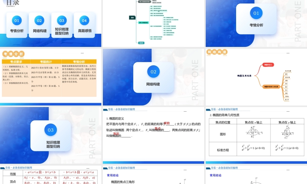 第05讲 椭圆及其性质（八大题型）（课件）-2024年高考数学一轮复习讲练测（新教材新高考）.pptx
