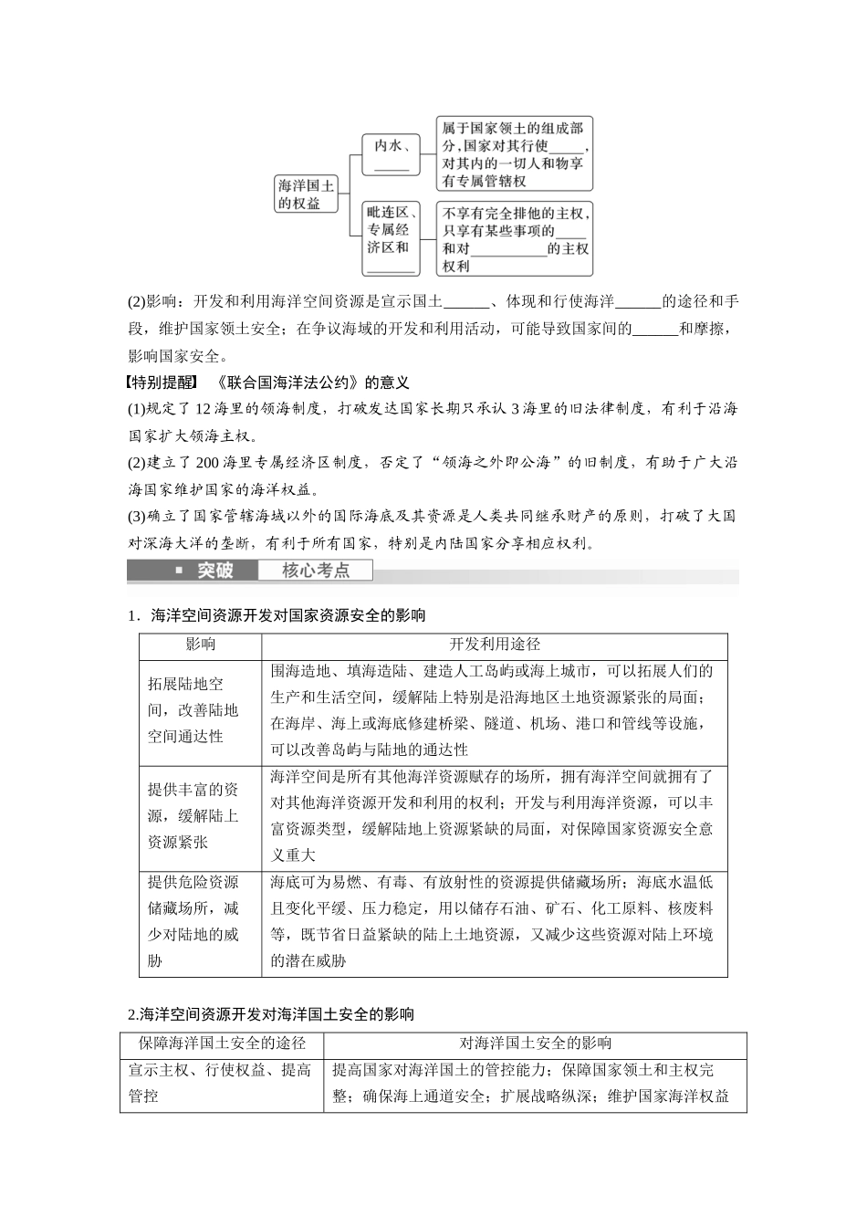 第四部分　第二章　课时73　海洋空间资源开发与国家安全.docx_第2页