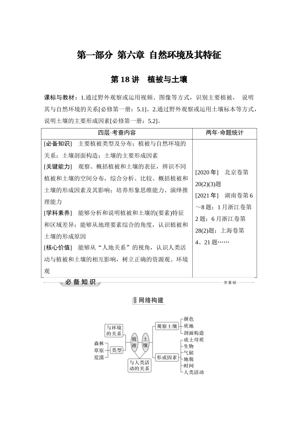 第18讲 植被与土壤.DOCX_第1页