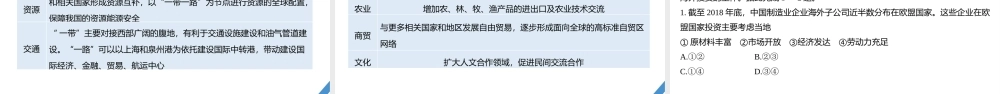 2024年高考地理一轮复习（新人教版） 第3部分　第4章　课时68　国际合作.pptx