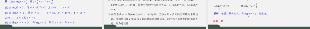 4.2.1 对数的概念（课件）2021-2022学年高一数学同步精品课件（苏教版2019必修第一册）.pptx