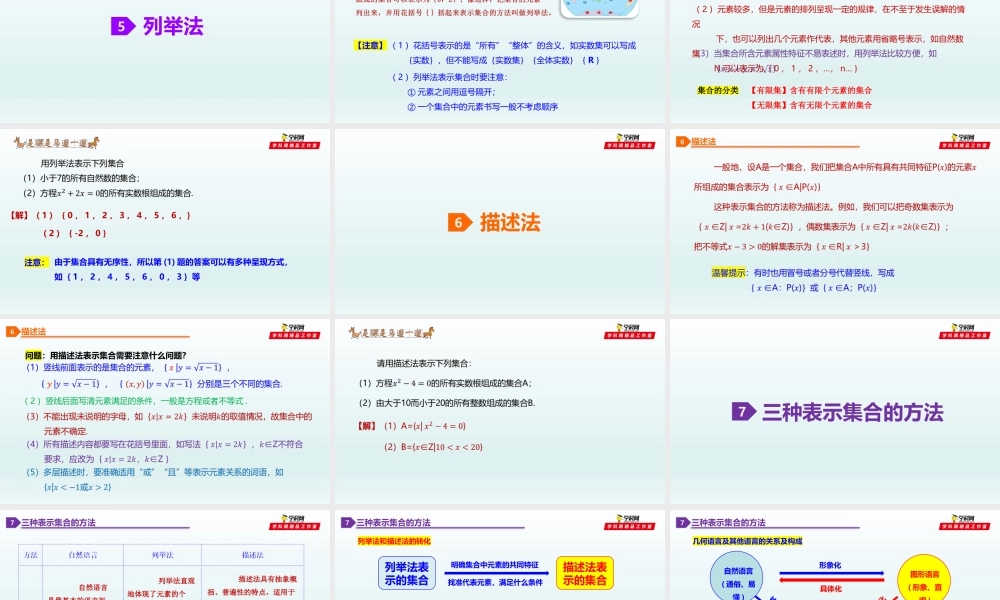 [28982321]1.1.1集合 1.1.2集合的表示方法-2021-2022学年高一数学同步教学课件（沪教版2020必修第一册）.pptx