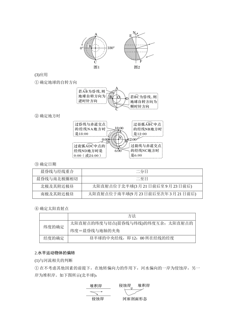 第一部分　第二章　第3讲　课时8　昼夜交替　沿地表水平运动物体的运动方向的偏转.docx_第3页