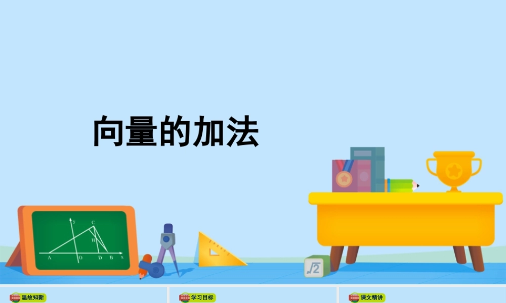 2.2.1向量的加法-2020-2021学年高一数学同步精美课件（北师大版2019必修第二册）.pptx