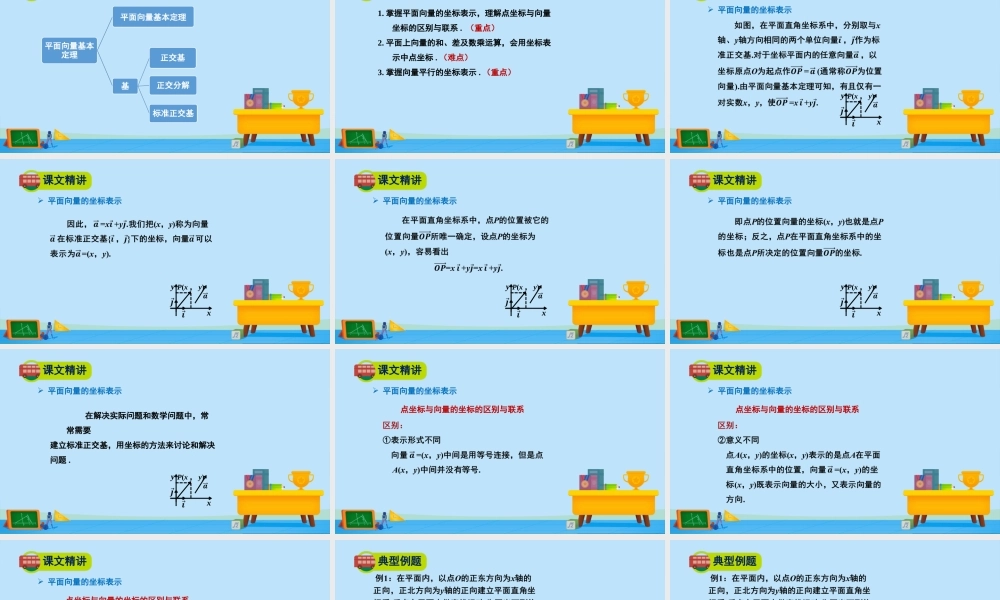 2.4.2平面向量及运算的坐标表示-2020-2021学年高一数学同步精美课件（北师大版2019必修第二册）.pptx
