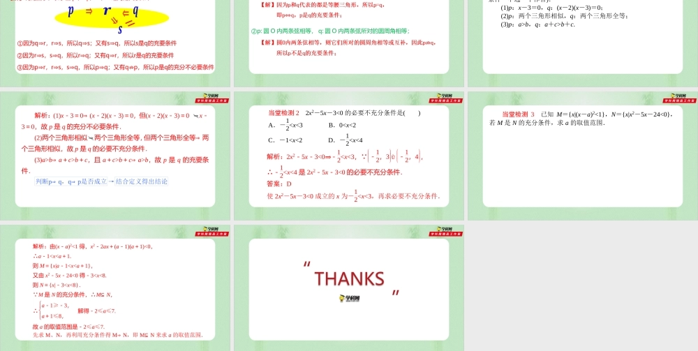 1.4 充分条件与必要条件（备课件）-【上好课】2021-2022学年高一数学同步备课系列（人教A版2019必修第一册）.pptx
