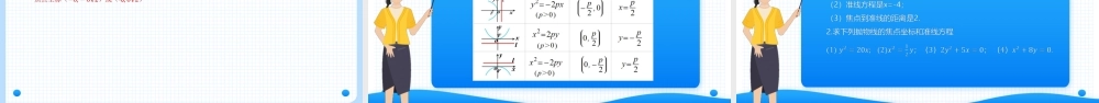 3.3.1 抛物线的标准方程（课件）-【中职专用】2023-2024学年高二数学同步精品课堂（高教版2021·拓展模块一上册）.pptx