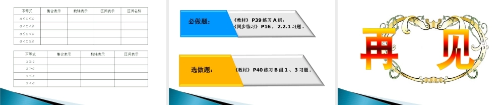 2.2.1 区间的概念课件-2022-2023学年高一上学期人教版(2021)中职数学基础模块上册.pptx