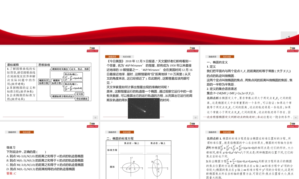 3.1.1椭圆及其标准方程（课件）-【上好课】2020-2021学年高二同步备课系列（人教A版2019选择性必修一）.pptx