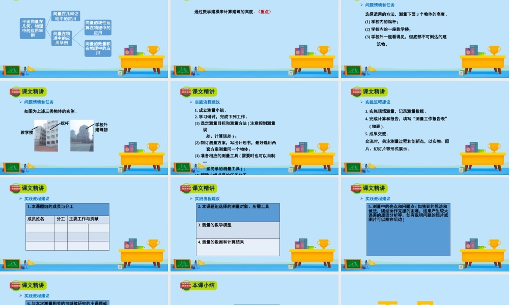 3.1建筑物高度的测量-2020-2021学年高一数学同步精美课件（北师大版2019必修第二册）.pptx