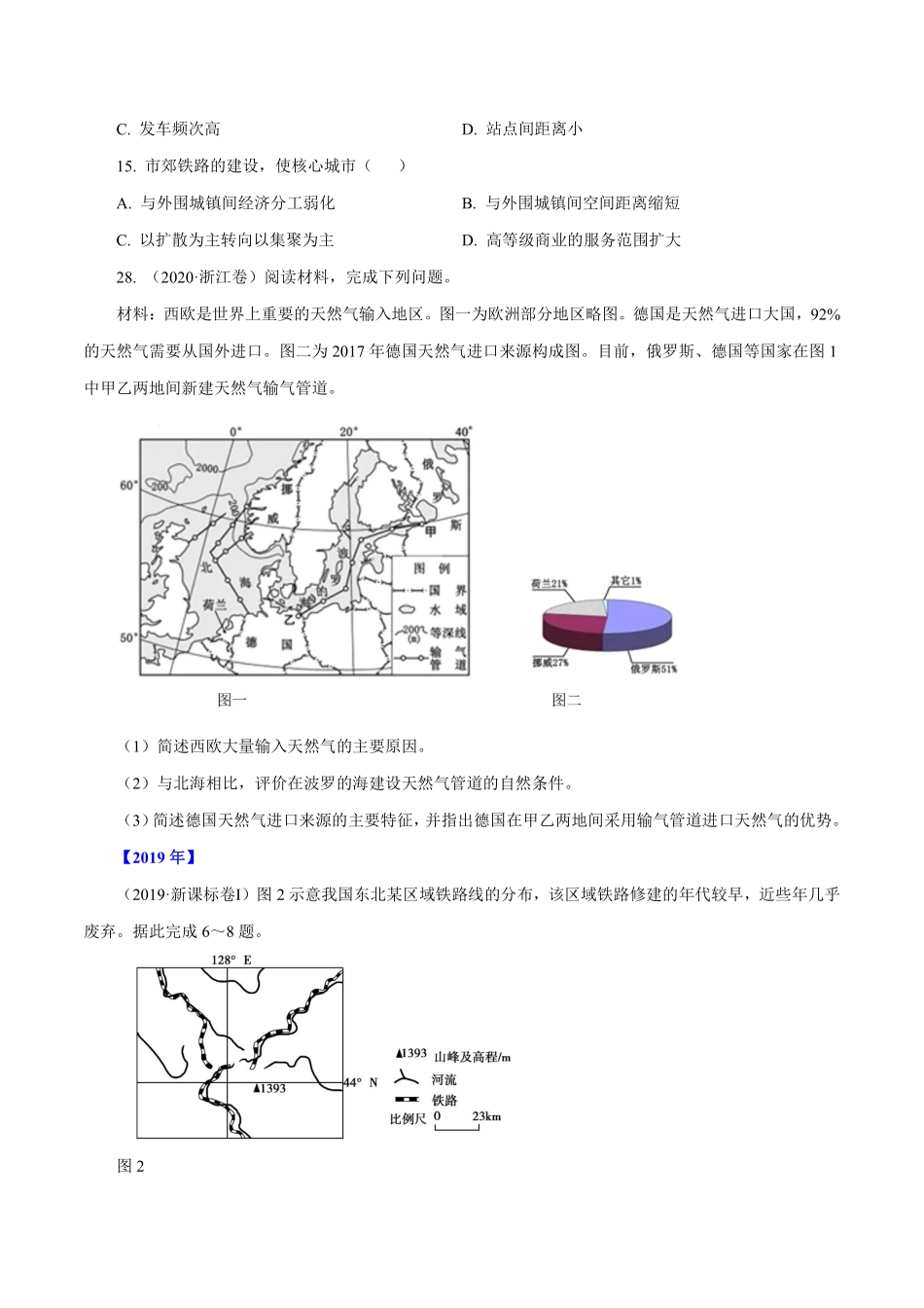 专题12 交通（原卷版）.pdf_第3页