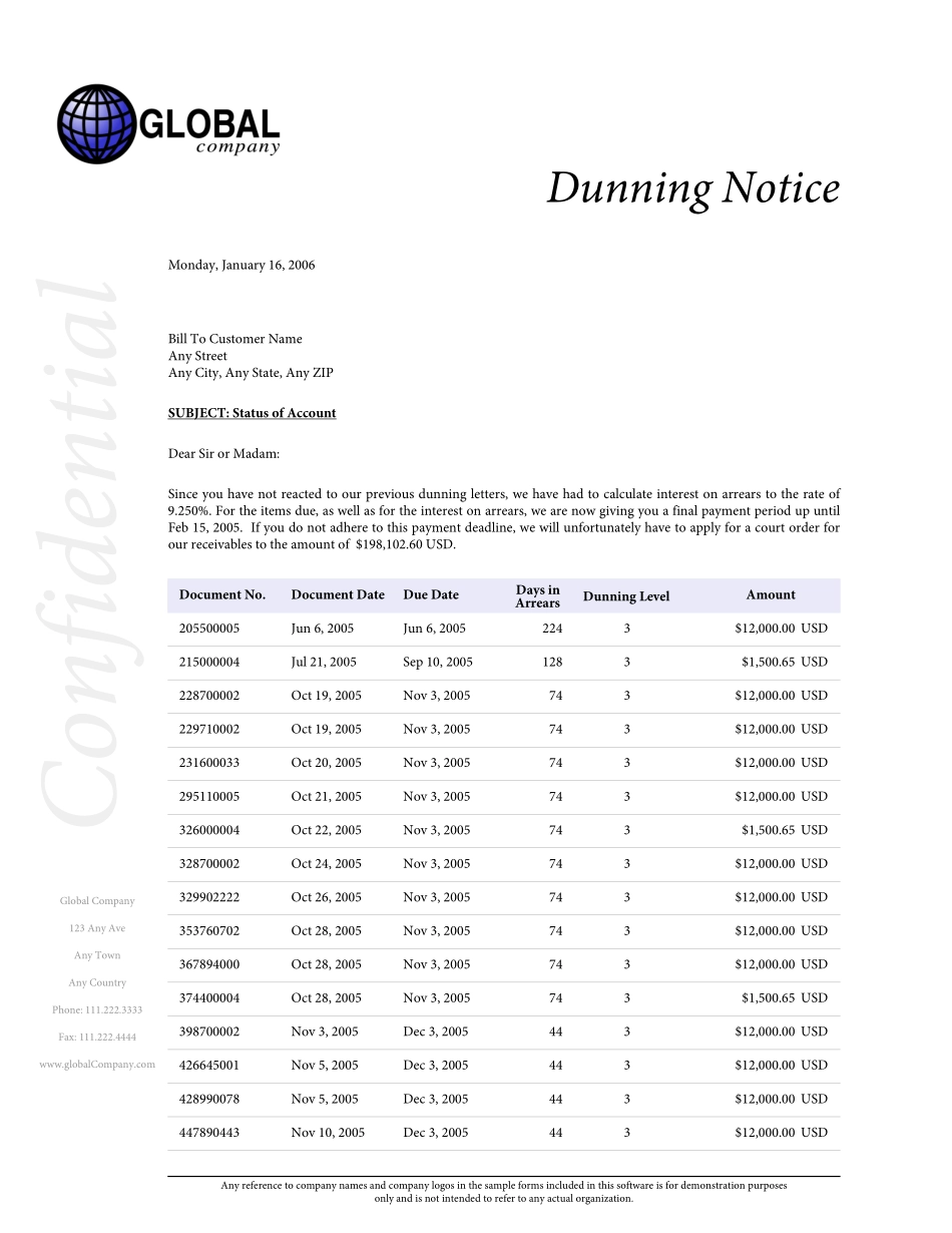 Dunning Notice Level3.pdf_第1页