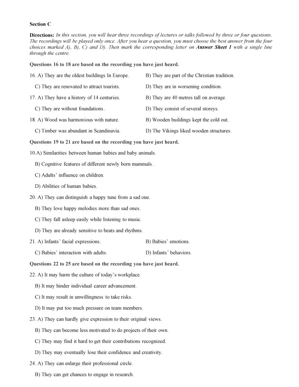 2019年12月六级真题第一套.pdf_第3页