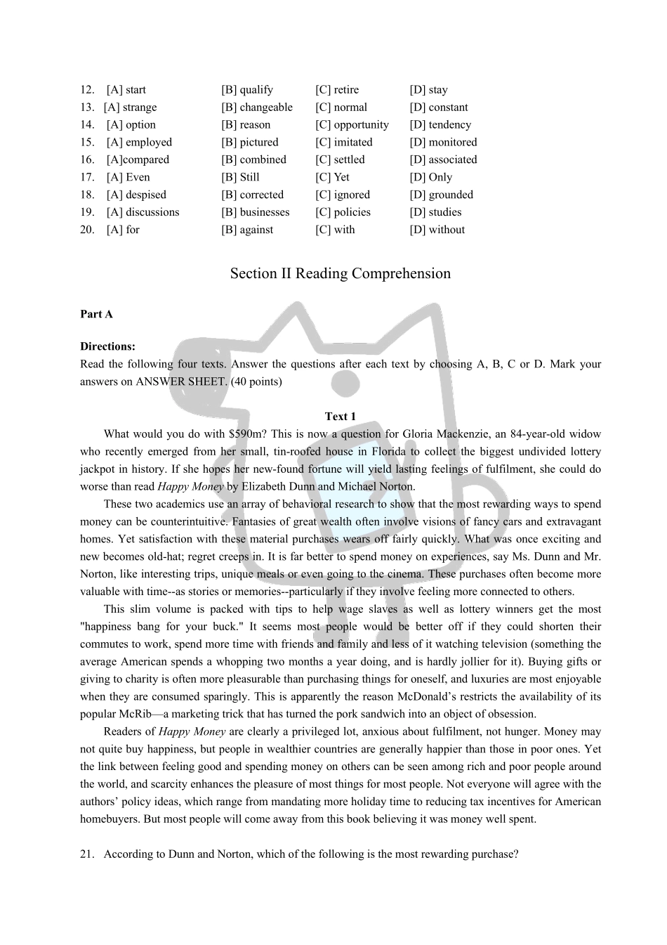 知乎·2014 年全国硕士研究生入学统一考试英语二试题.pdf_第2页