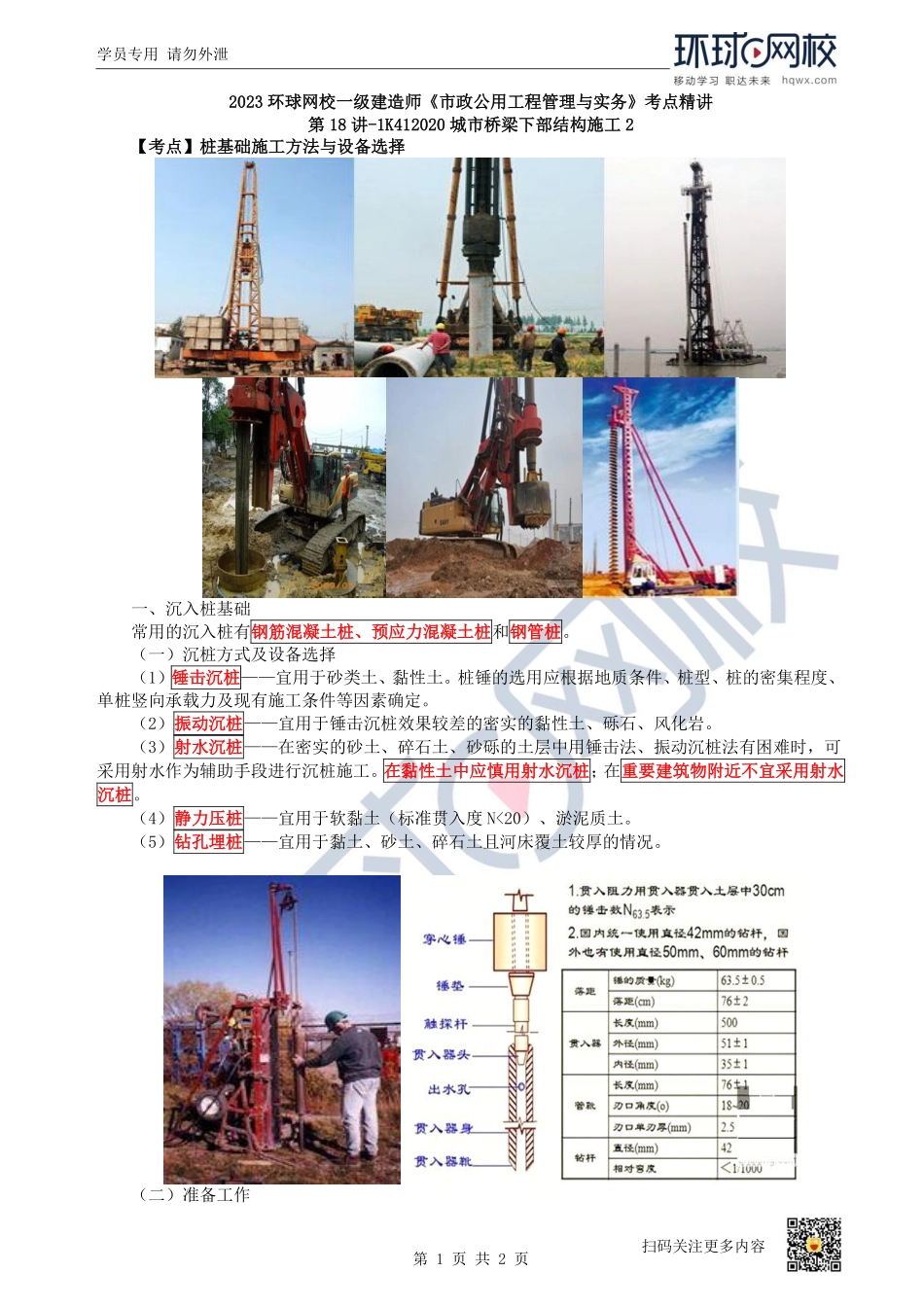 （陈明）2023一建市政考点精讲-第18讲-1K412020城市桥梁下部结构施工2_de247bee96245a12ef1bc8005f07e77ccdd3284b.pdf_第1页