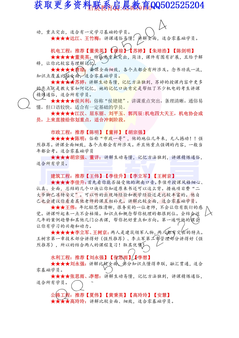 【二建备考攻略必看】2019年启晨教育复习计划+名师推荐(1).pdf_第3页