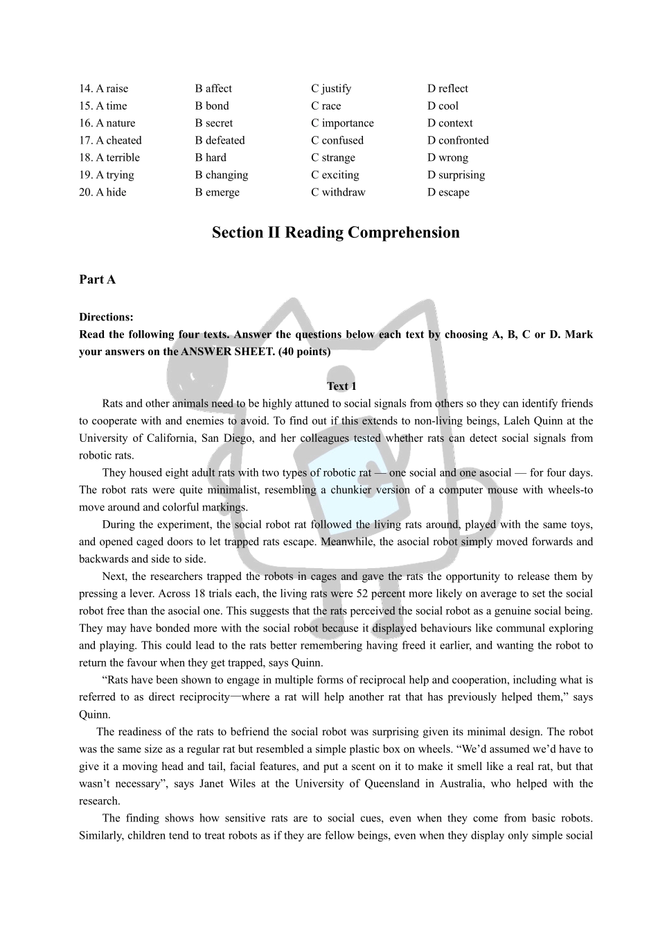 知乎·2020 年全国硕士研究生入学统一考试英语二试题.pdf_第2页