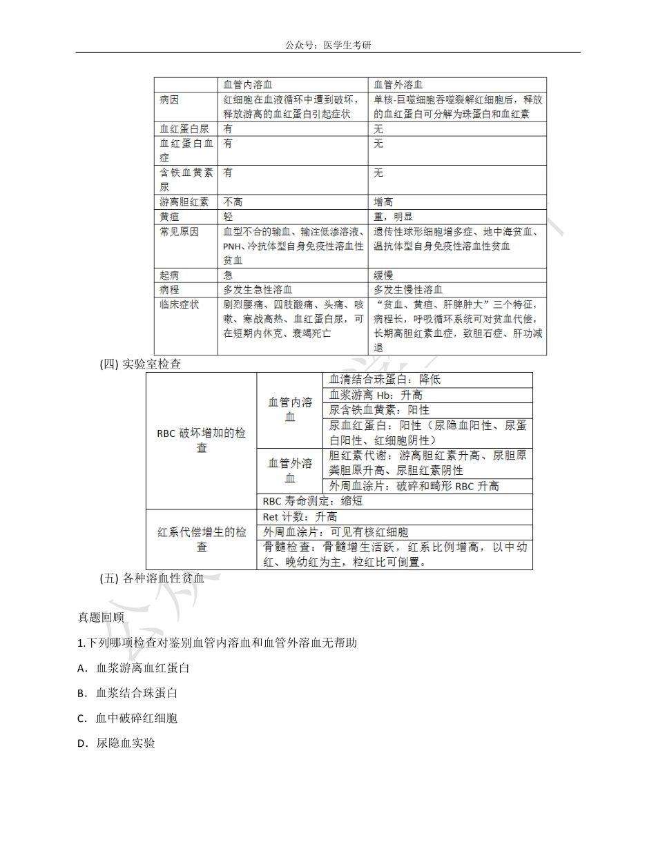 内科学：再生障碍性贫血和溶血性贫血&外科学：骨折.pdf_第2页