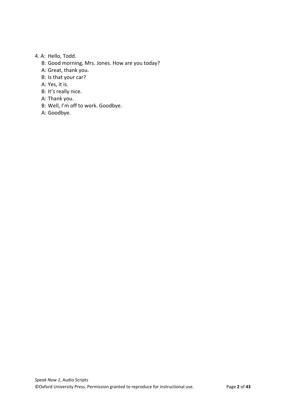 Speak Now 1 Class Audio Script.pdf_第2页