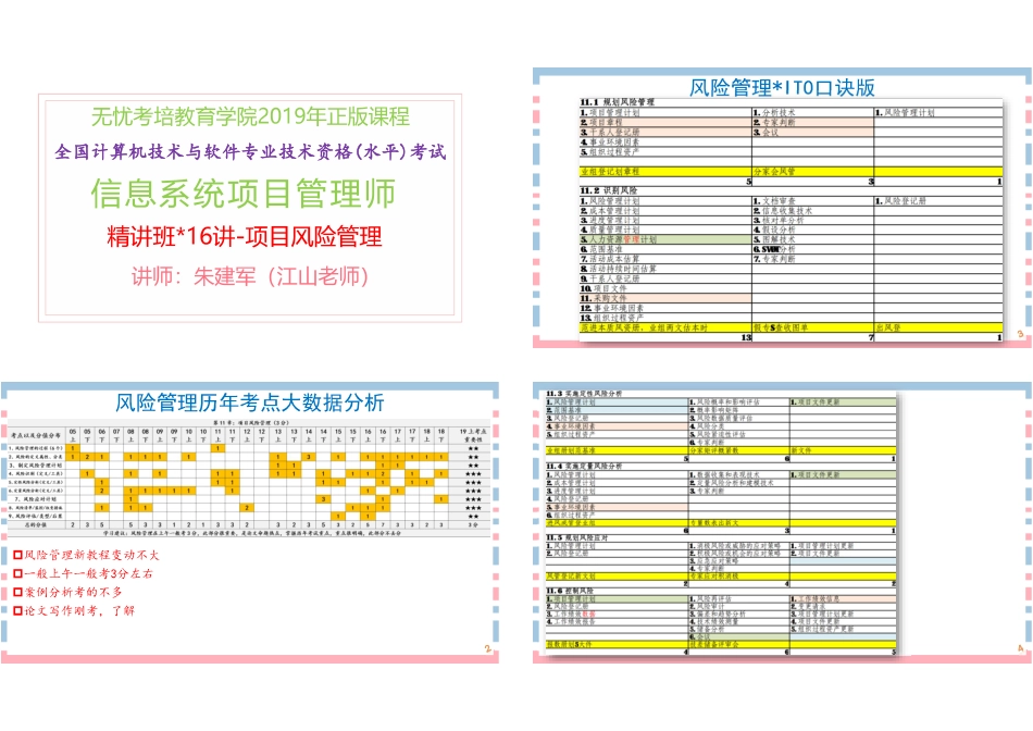 16讲-【第11章】项目风险管理1P4版(1).pdf_第1页