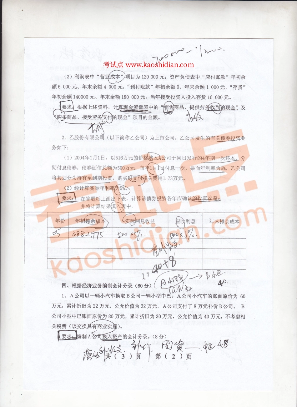 2011年辽宁大学《财务会计》考研真题.pdf_第2页