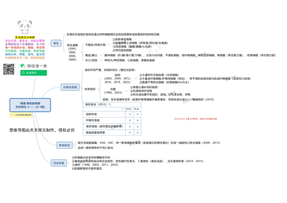 病理 损伤的修复 思维导图.pdf_第1页