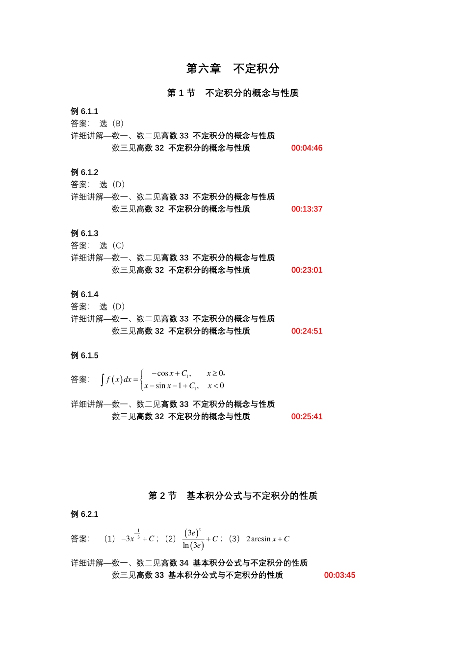 第六章 不定积分【公众号：小盆学长】免费分享.pdf_第1页