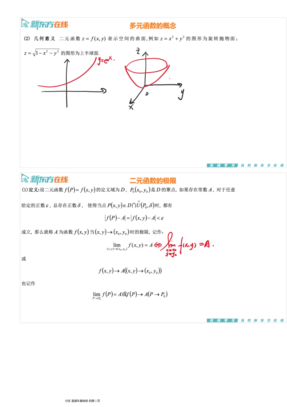 第8章1-基本概念_偏导数的定义【公众号：小盆学长】免费分享.pdf_第2页