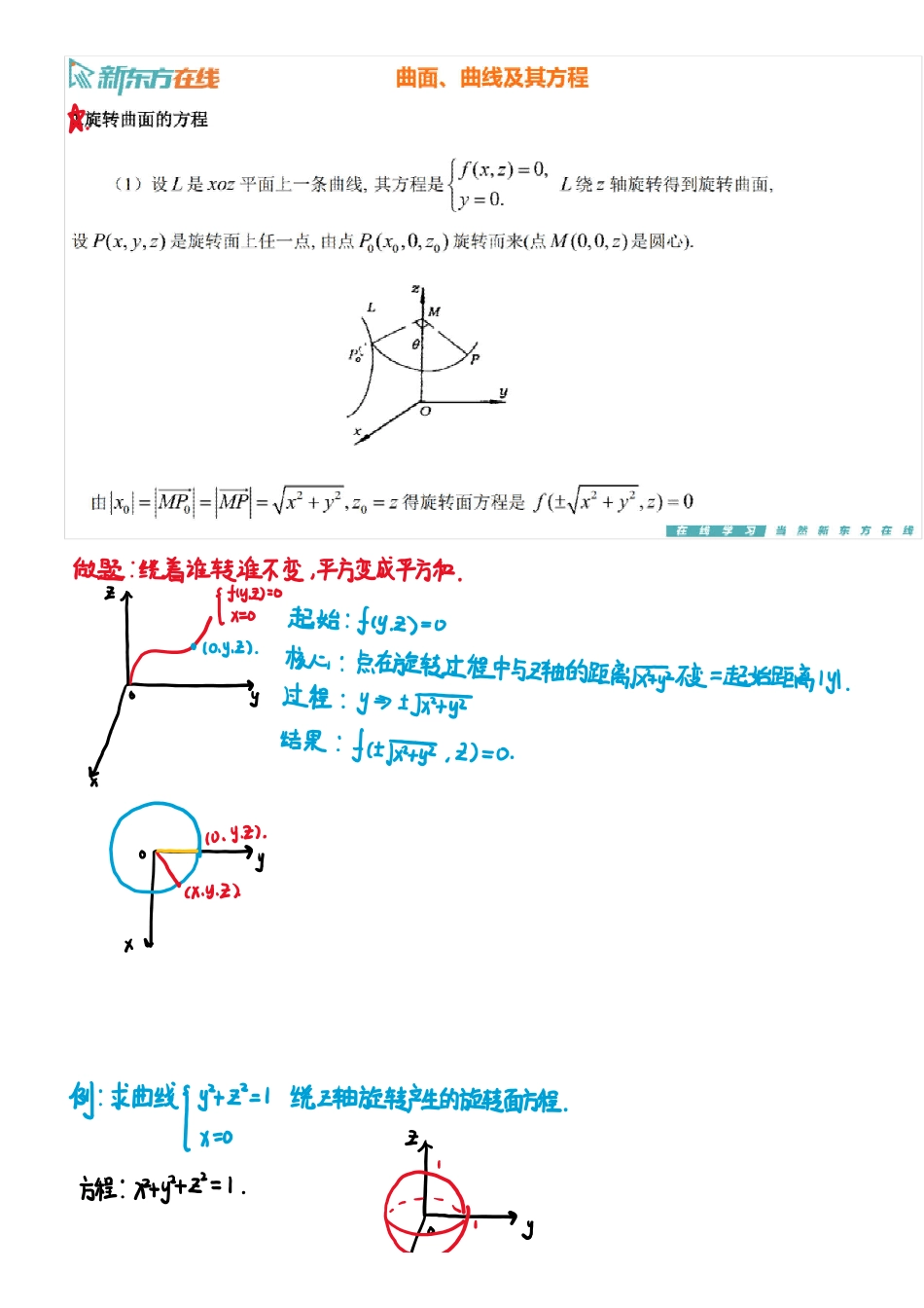 第7章3-曲面 曲线及其方程【公众号：小盆学长】免费分享.pdf_第3页