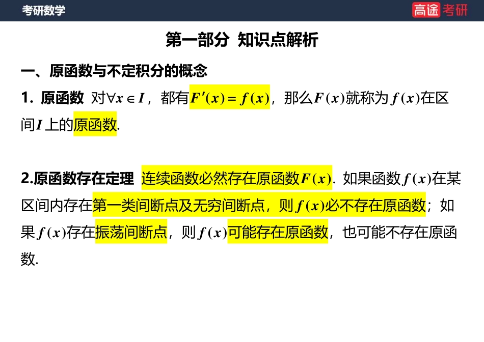 高数8 不定积分【空白版】【公众号：小盆学长】免费分享.pdf_第3页