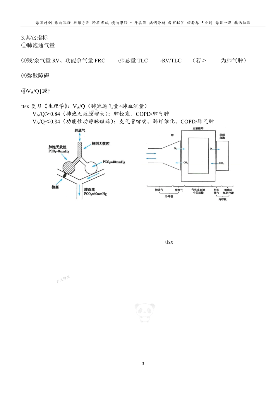 填空式讲义：内科含诊断 COPD 核心-导图-真题-串联 天天师兄24考研 冲.pdf_第3页