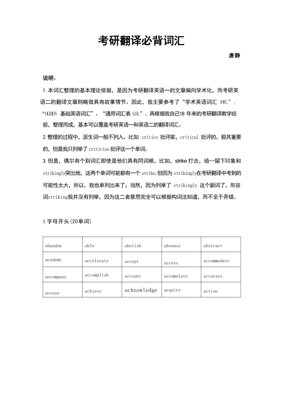 考研翻译必背800词（唐静）.pdf_第1页