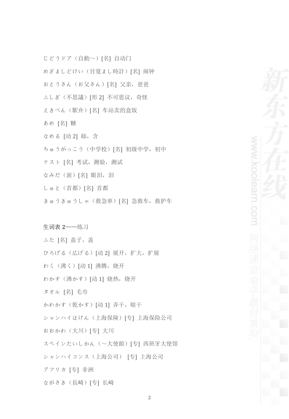 02.新标准日本语中级上第1课.pdf_第2页