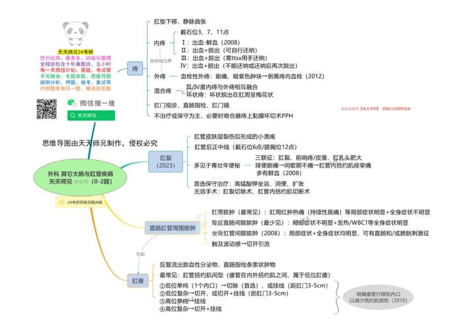 外科 其它大肠与肛管疾病 思维导图.pdf_第1页