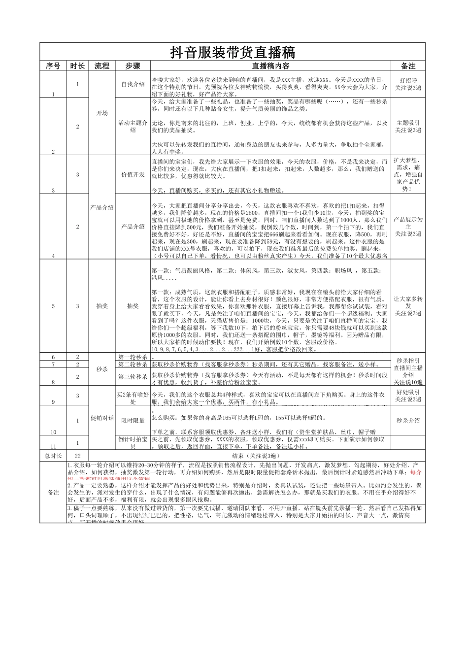 2.3 拓展资源：服装带货直播脚本.pdf_第1页