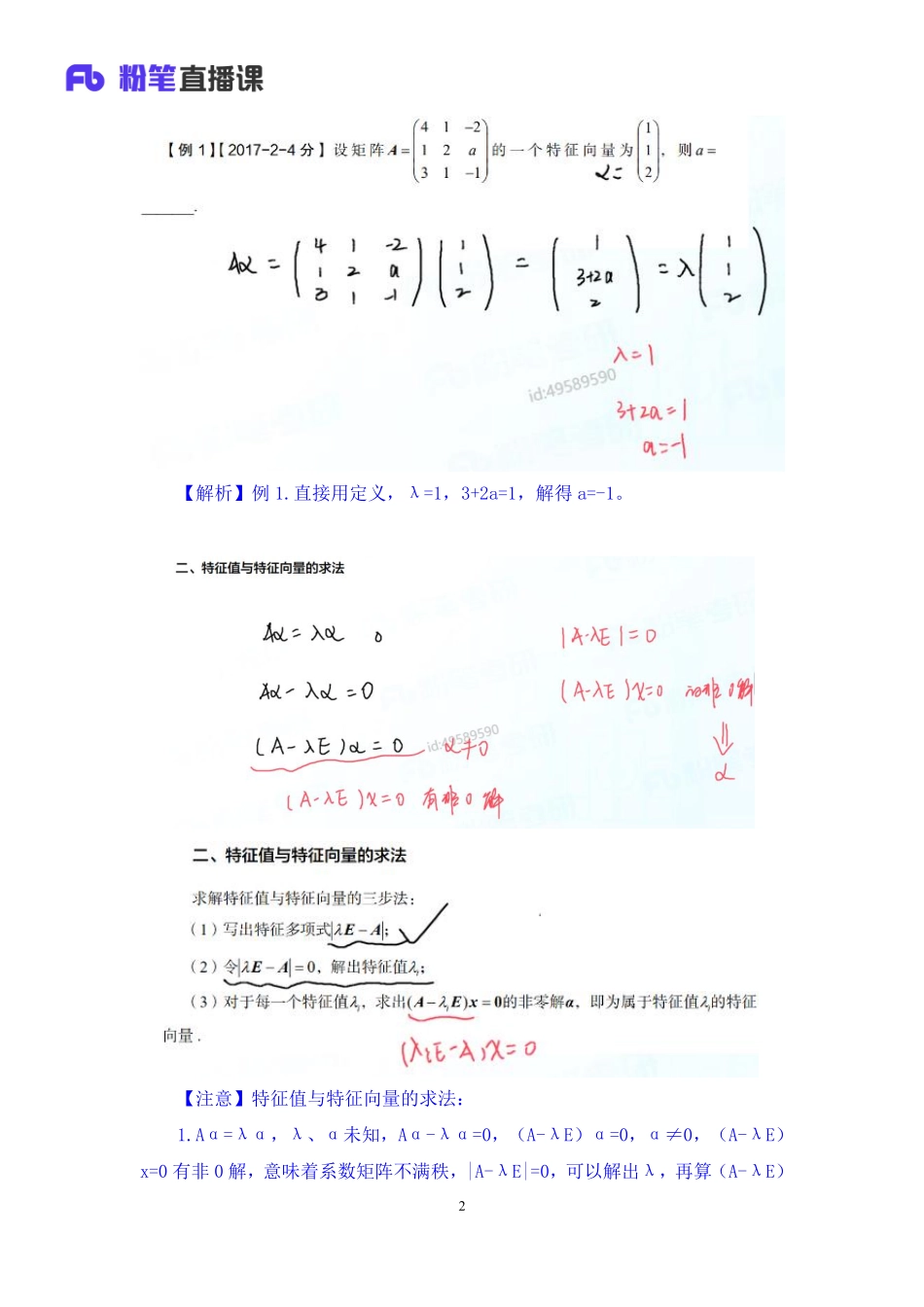 37.第八章——特征值与特征向量+考研数学李振+（笔记）（2025考研系统班图书大礼包·数学）.pdf_第3页