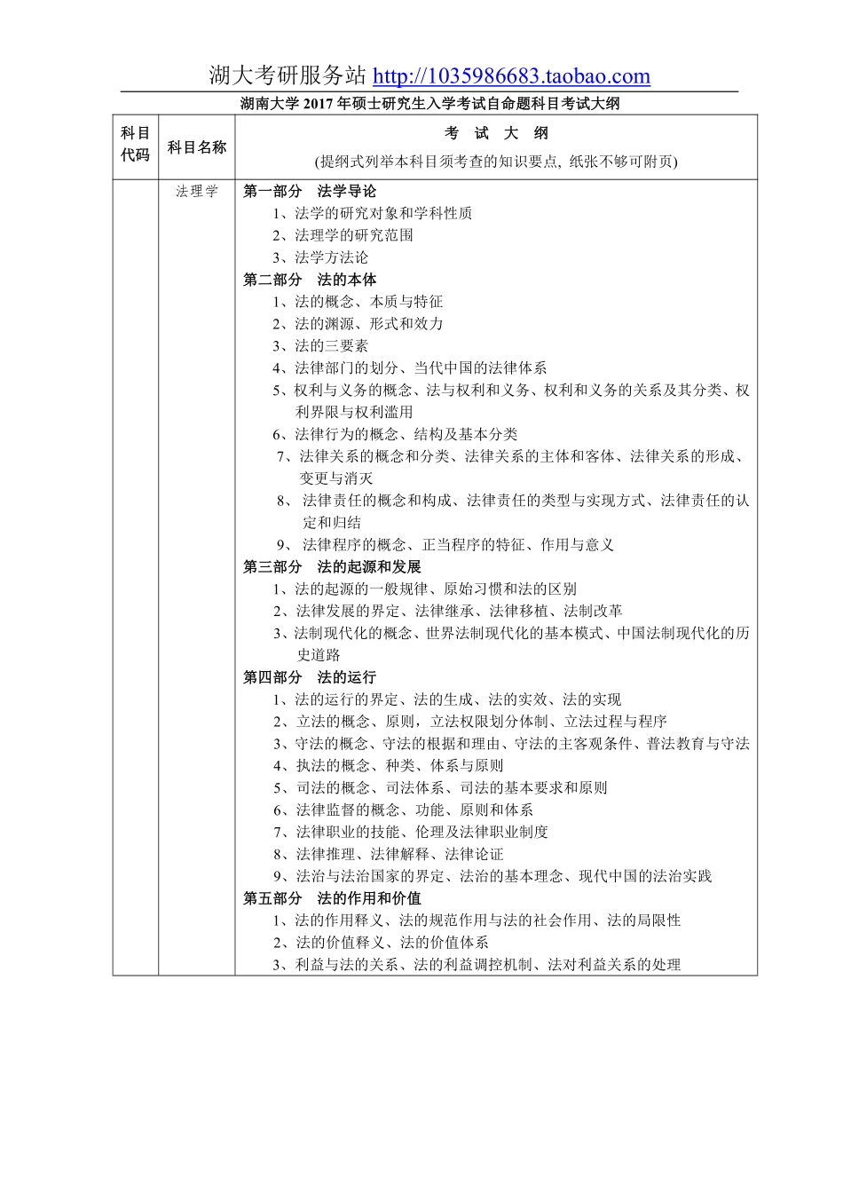 711专业综合一（含法理学、宪法学）大纲.pdf_第1页