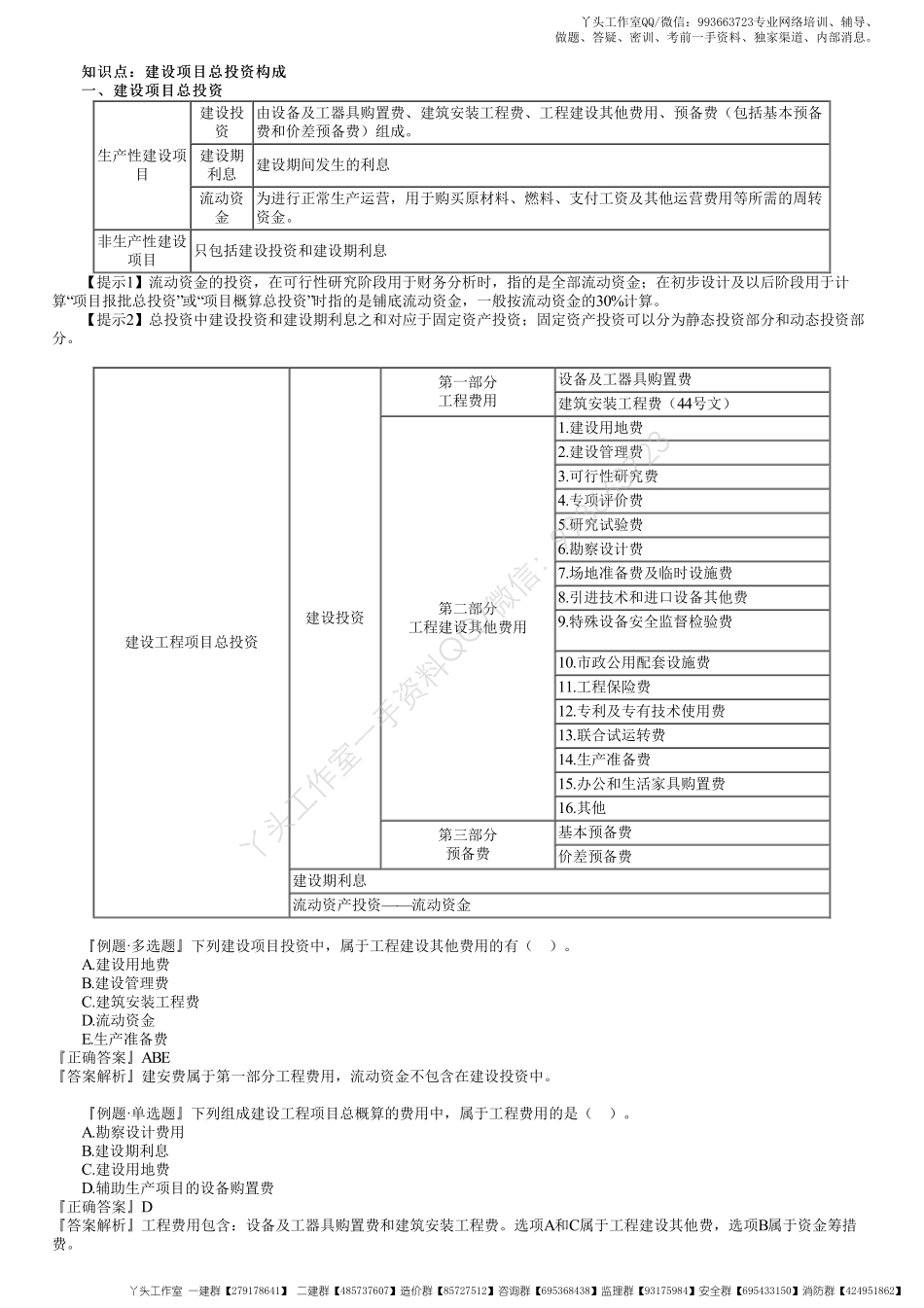 WM_35、1Z103010第01讲　建设项目总投资构成、按构成要素划分建安费.pdf_第2页