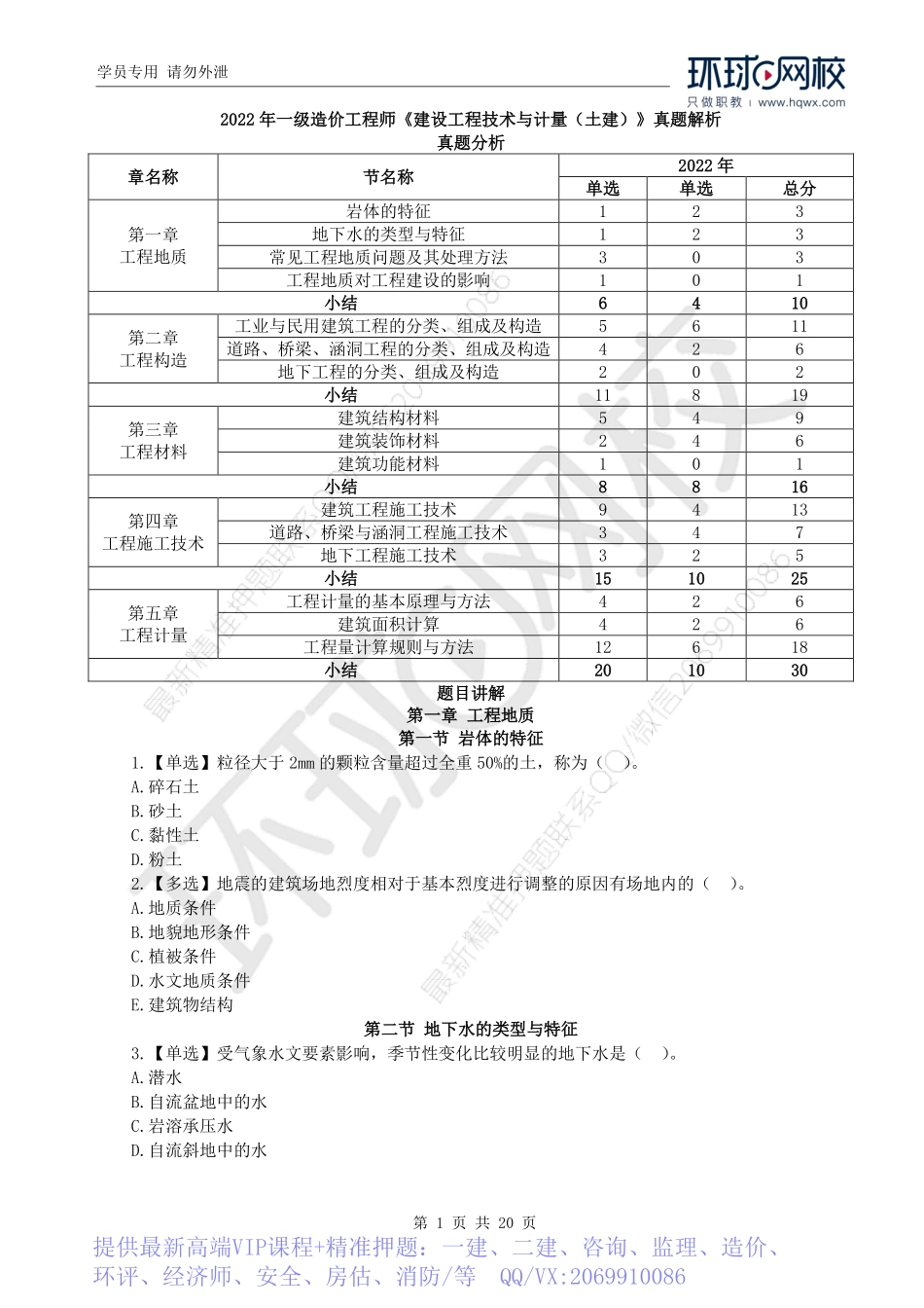 WM_2022一级造价工程师《建设工程技术与计量》（土建）真题透析.pdf_第1页