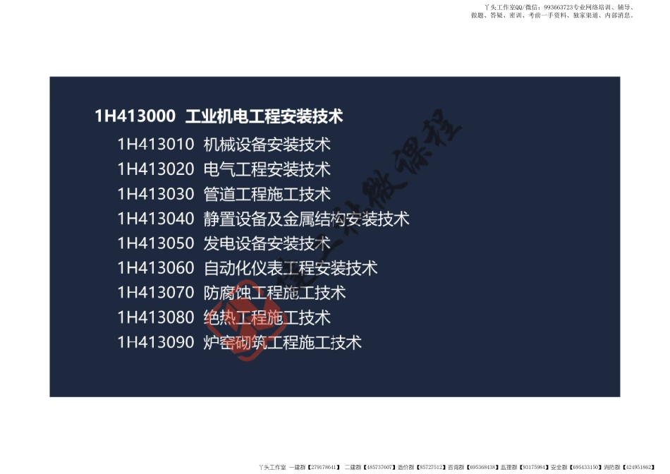 WM_2022一建《机电》精讲课程-第一章-1H413010机械设备安装技术-1H413030管道工程施工技术阅读版.pdf_第3页