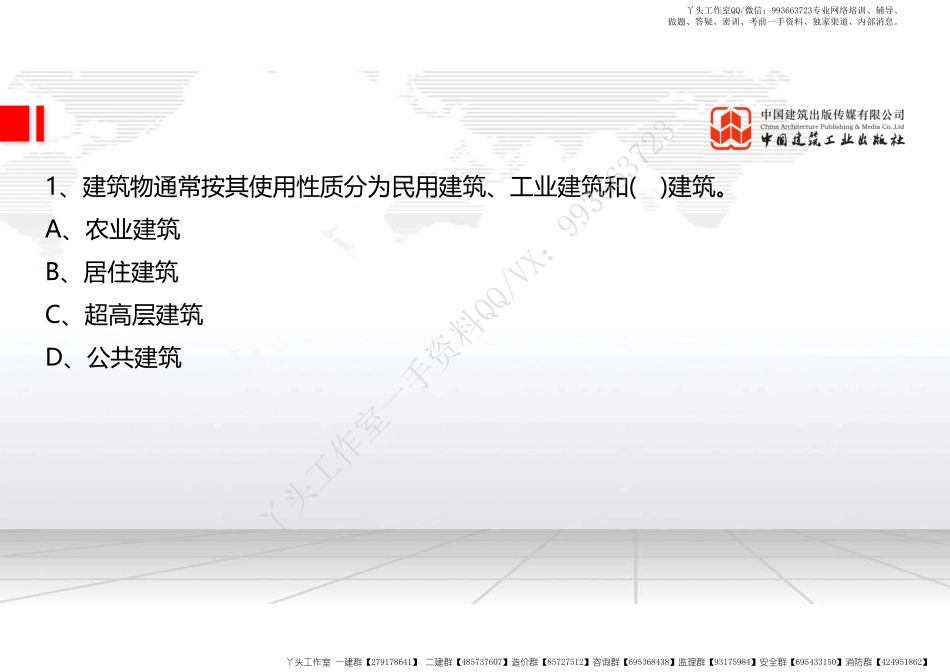 WM_2022年一建《建筑》习题直播课A01节（04.21）.pdf_第2页